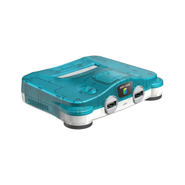 64Pi Case<s> – </s><h5><ul><li>Arrêt sécurisé </li><li>LED Power </li><li>Boîtier inspiré de la N64</li><li>Compatible Raspberry Pi 5 </li></ul></h5>